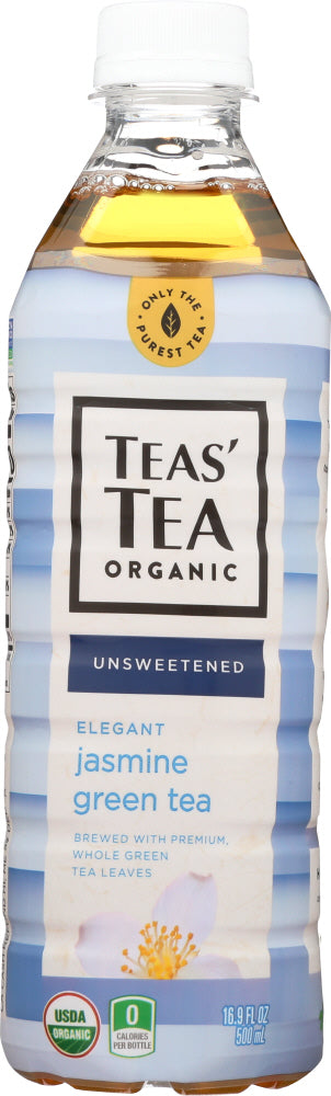 Teas' Tea: Organic Unsweetened Jasmine Green Tea, 16.9 Oz