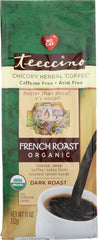 Teeccino: Organic Herbal Coffee Alternative French Roast Caffeine Free, 11 Oz