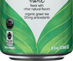Steaz: Organic Iced Green Tea Mint Lightly Sweetened, 16 Oz