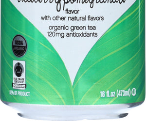 Steaz: Organic Iced Green Tea Blueberry Pomegranate & Acai Lightly Sweetened, 16 Oz