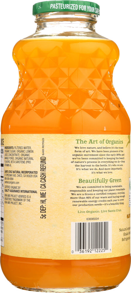 Santa Cruz: Organic Mango Lemonade, 32 Oz