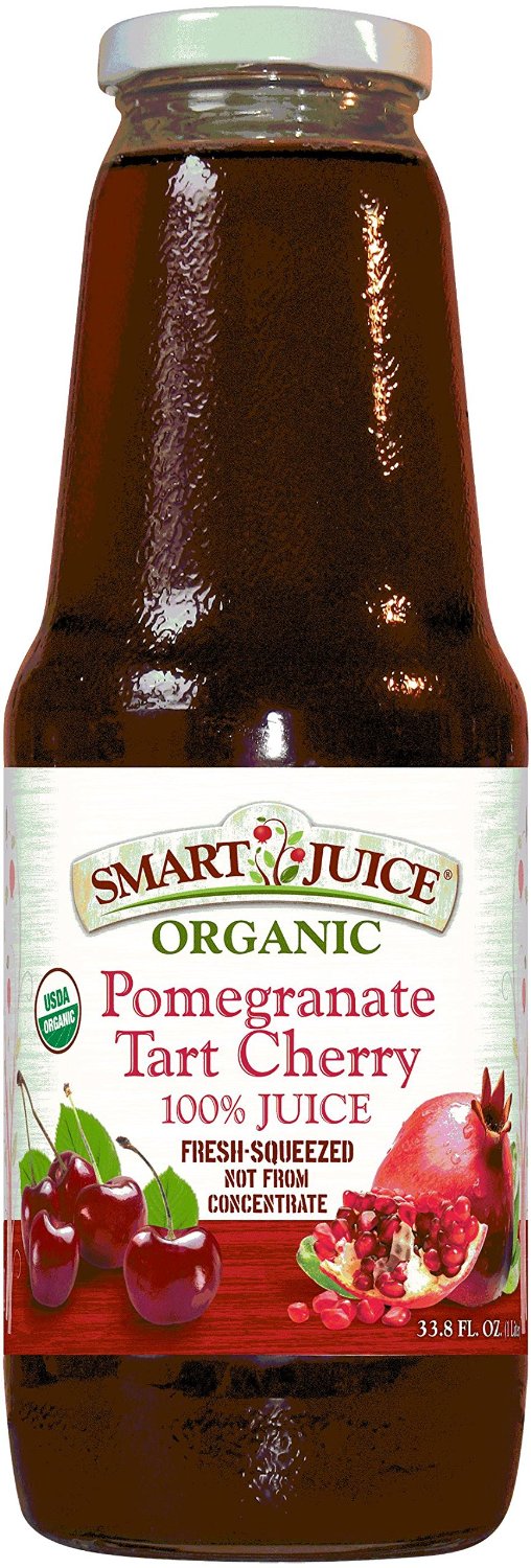 Smart Juice: 100% Juice Organic Pomegranate Tart Cherry, 33.8 Oz