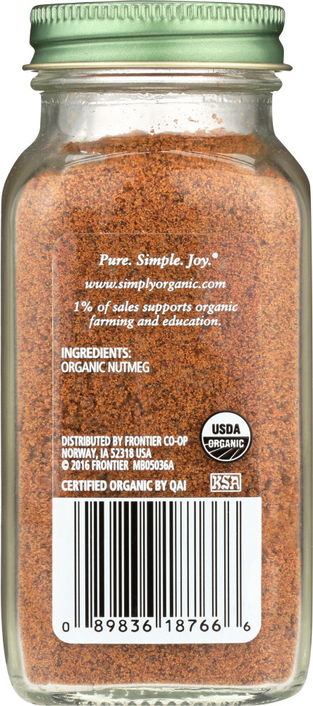 Simply Organic: Ground Nutmeg, 2.30 Oz