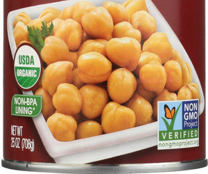 Westbrae: Natural Vegetarian Organic Garbanzo Beans, 25 Oz