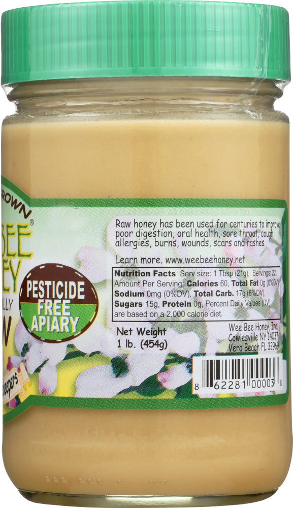 Wee Bee Honey: Naturally Raw Honey, 16 Oz