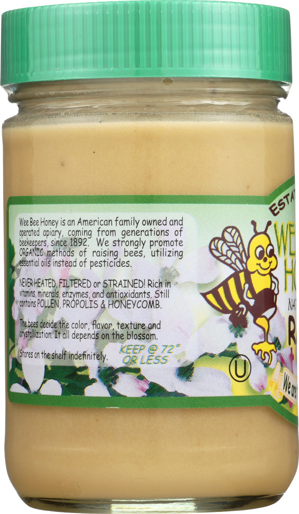 Wee Bee Honey: Naturally Raw Honey, 16 Oz