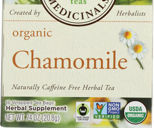 Traditional Medicinals: Organic Chamomile Calmative And Digestive Herbal Tea 16 Tea Bags, 0.74 Oz