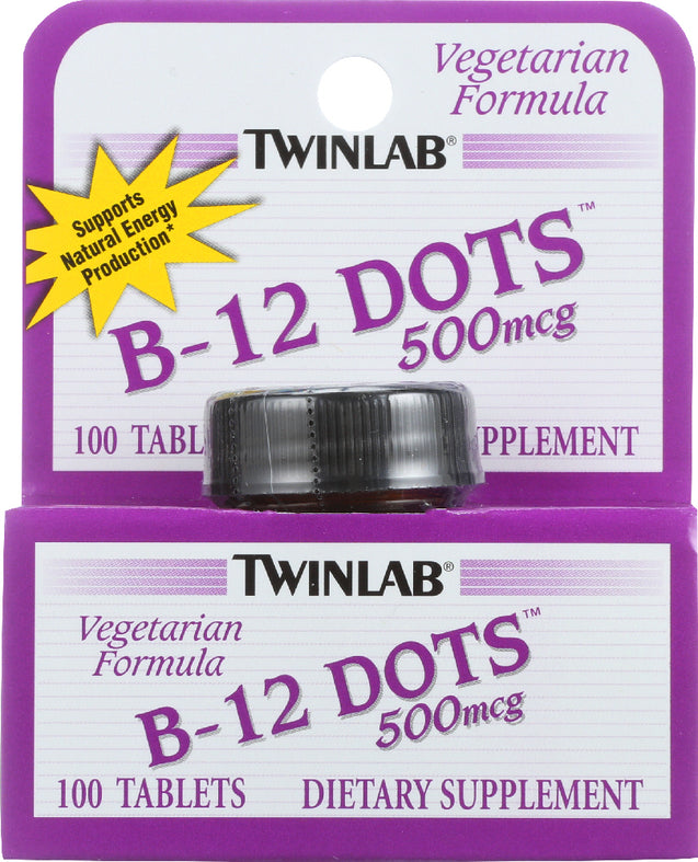 Twinlab: B-12 Sublingual Dots 500 Mcg, 100 Tablets