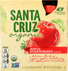 Santa Cruz Organic: Apple Strawberry Sauce 4x3.2oz Pouches, 12.8 Oz