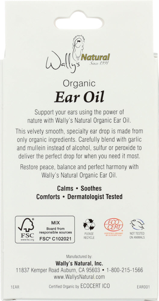 Wally's Natural Products: Organic Ear Oil, 1 Oz