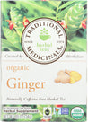 Traditional Medicinals: Organic Ginger Herbal Tea 16 Tea Bags, 0.85 Oz