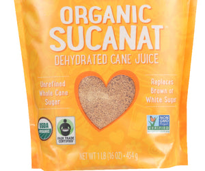 Wholesome Sweeteners: Organic Sucanat Dehydrated Cane Juice, 16 Oz