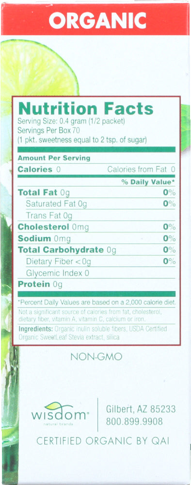 Sweetleaf: Organic Stevia Sweetener Packets, 35 Packets
