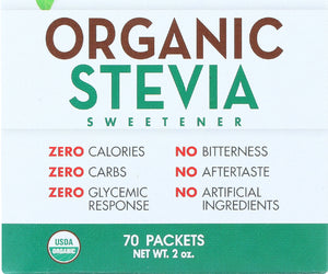 Sweetleaf: Organic Stevia Sweetener, 70 Packets