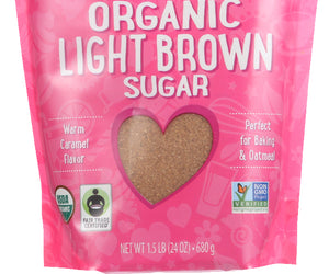 Wholesome Sweeteners: Organic Light Brown Sugar, 24 Oz