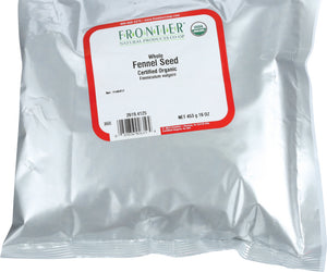 Frontier Herb: Organic Whole Fennel Seed, 16 Oz