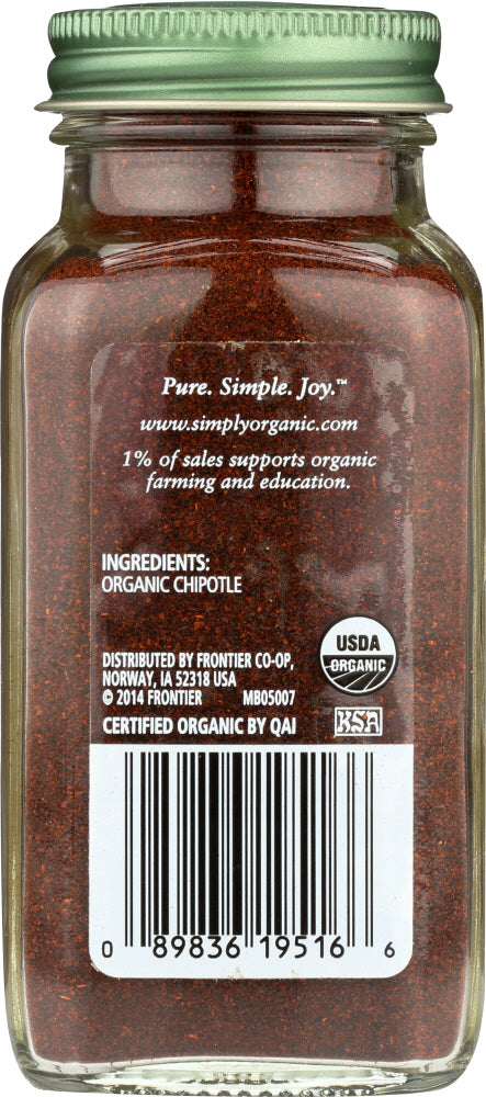 Simply Organic: Chipotle Powder, 2.65 Oz