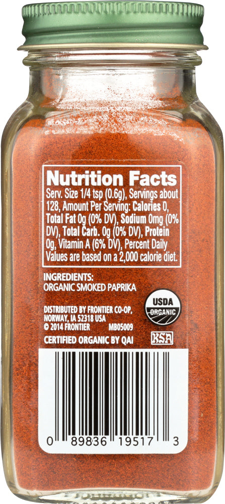 Simply Organic: Smoked Paprika, 2.72 Oz