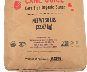 Wholesome Sweeteners: Organic Cane Sugar, 50 Lb