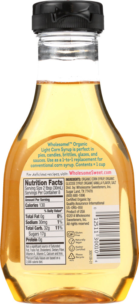 Wholesome Sweeteners: Organic Light Corn Syrup, 11.2 Oz
