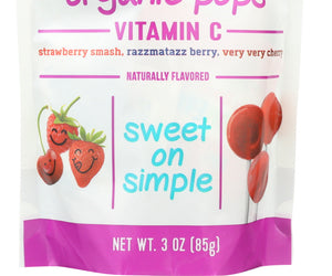 Yummy Earth: Organics, Organic Vitamin C Pops 14 Lollipops, 3 Oz