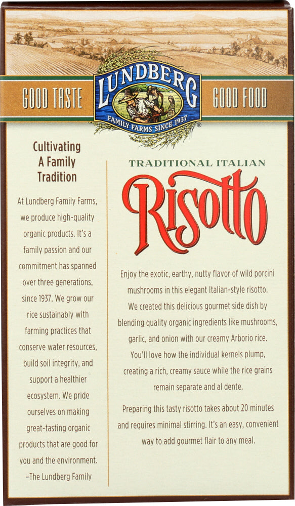 Lundberg: Organic Risotto Porcini Mushroom, 5.9 Oz