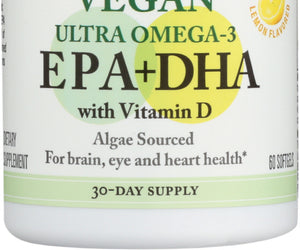 Spectrum Essential: Vegan Ultra Omega-3 Epa + Dha With Vitamin D, 60 Sg