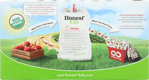 Honest: Kids Organic Juice Drink Appley Ever After 8 Count, 54 Oz - RubertOrganics