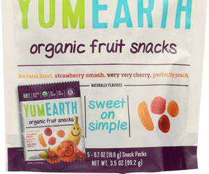 Yumearth Organics: Organic Fruit Snacks 5 Snack Packs, 3.5 Oz