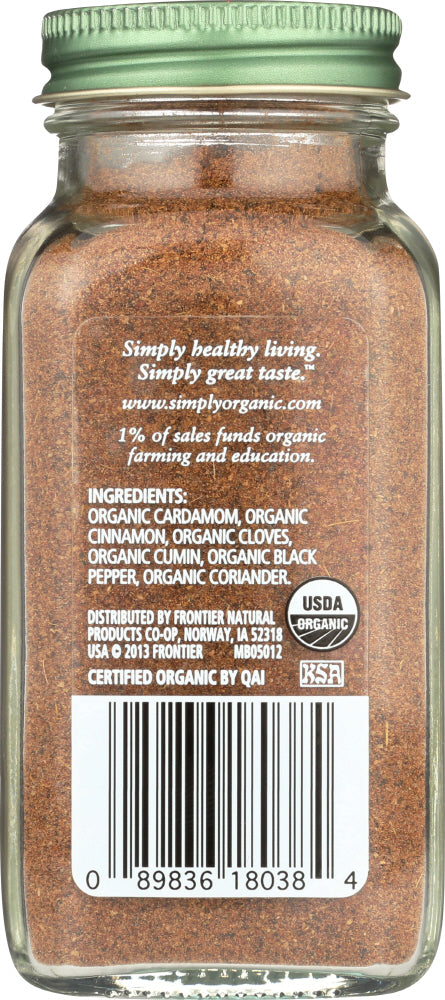 Simply Organic: Garam Masala, 3 Oz