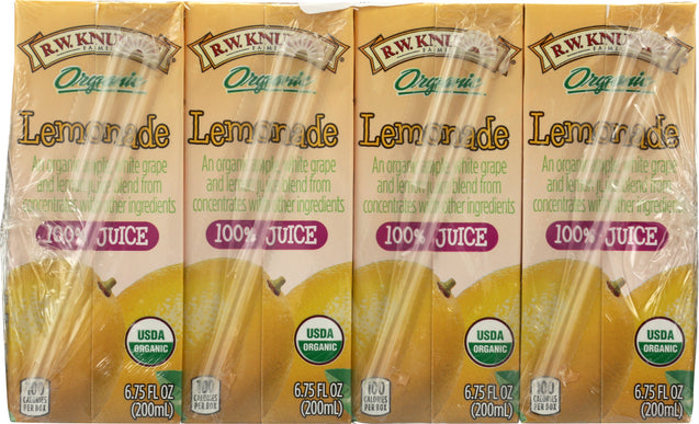R.w. Knudsen: Family 100% Organic Lemonade Juice 4 Count, 27 Oz