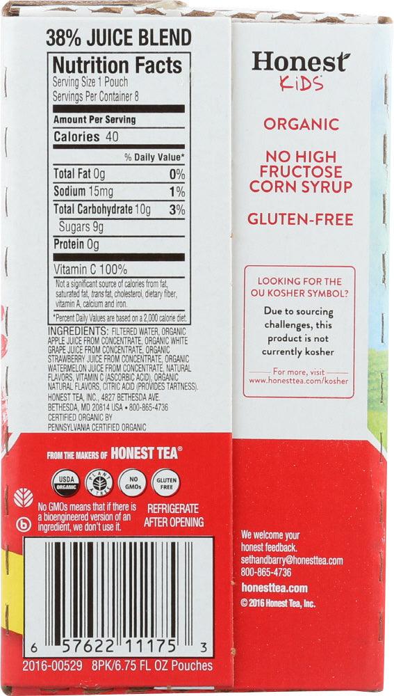 Honest Kids: Organic Juice Drink Super Fruit Punch, Gluten Free, Non Gmo, 8 Count, 54 Oz - RubertOrganics