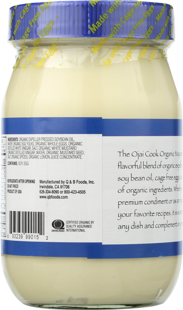 Ojai Cook: Organic Mayonnaise, 16 Oz