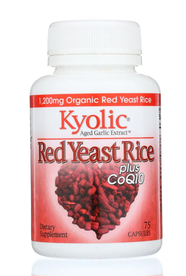 Kyolic: Aged Garlic Extract Red Yeast Rice Plus Coq10, 75 Capsules - RubertOrganics