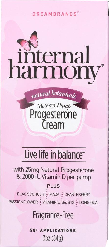 Dreambrands: Internal Harmony For Women Progesterone Cream, 3 Oz - RubertOrganics