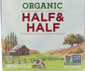 Clover Sonoma: Organic Half & Half, 16 Oz