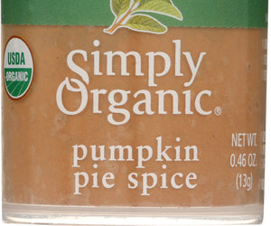 Simply Organic: Mini Pumpkin Pie Spice Organic, .46 Oz