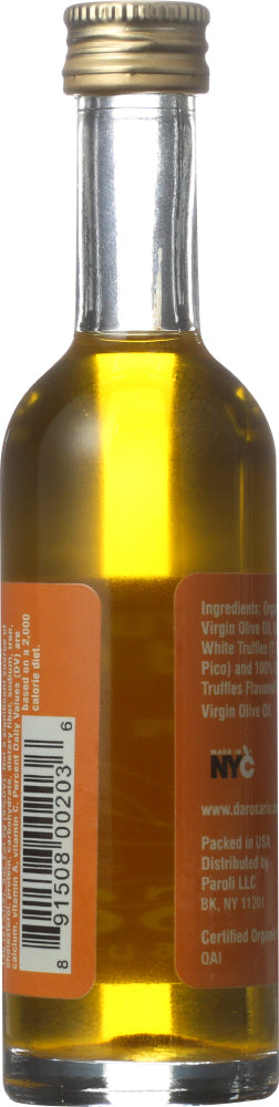 Darosario Organics: Organic White Truffle Flavored Olive Oil, 1.76 Oz