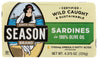 Season: Sardines In 100% Olive Oil, 4.375 Oz