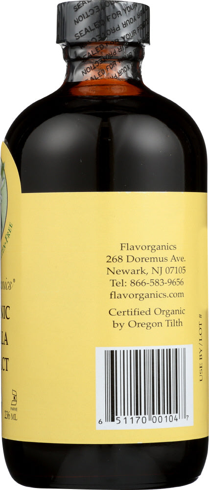 Flavorganics: Extract Vanilla Organic, 8 Oz