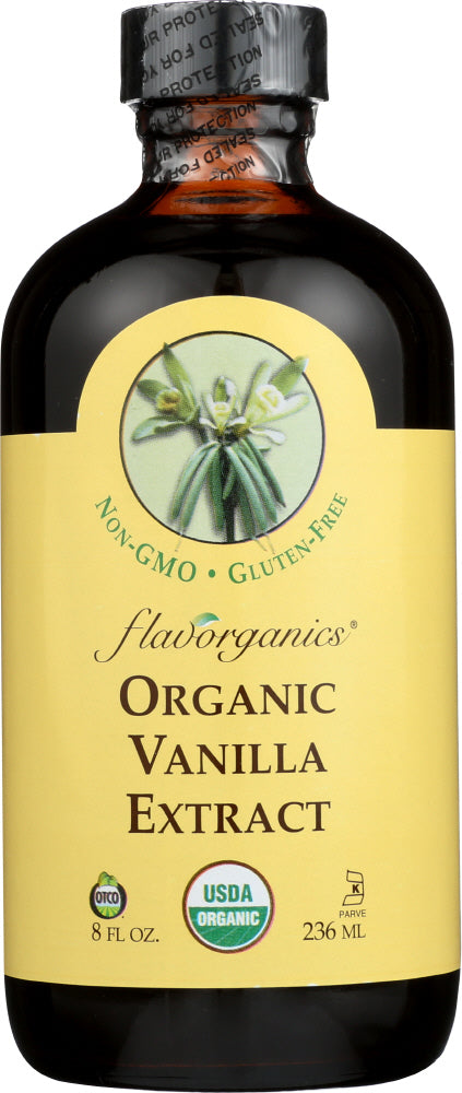 Flavorganics: Extract Vanilla Organic, 8 Oz