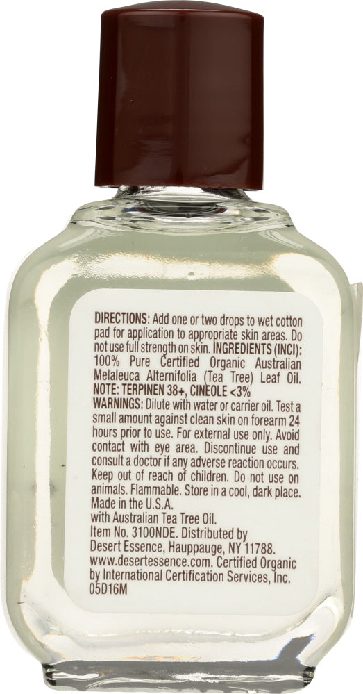 Desert Essence: Organic Tea Tree Oil, 0.5 Oz