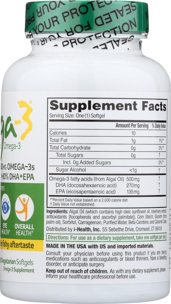 Ovega-3: Plant Based Omega-3, 60 Sg - RubertOrganics