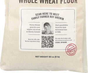 One Degree: Flour Whole Wheat Sprouted Organic, 80 Oz