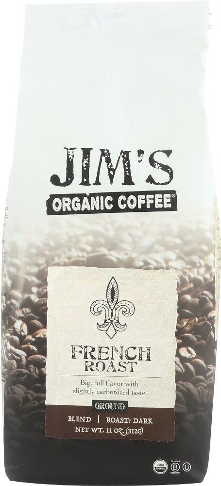 Jim's Organic Coffee: French Roast Coffee, 11 Oz - RubertOrganics