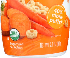 Happy Baby: Puff Sweet Potato Carrot Organic, 2.1 Oz