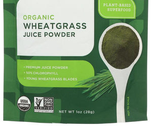 Navitas: Wheat Grass Powder Organic, 1 Oz - RubertOrganics