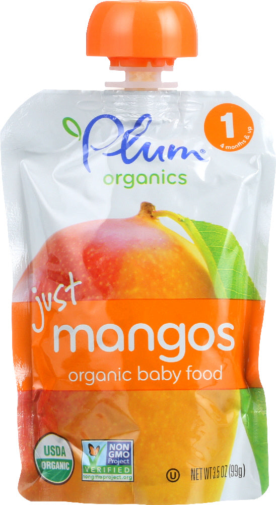 Plum Organics: Baby Puree Just Fruit Mango, 3.5 Oz