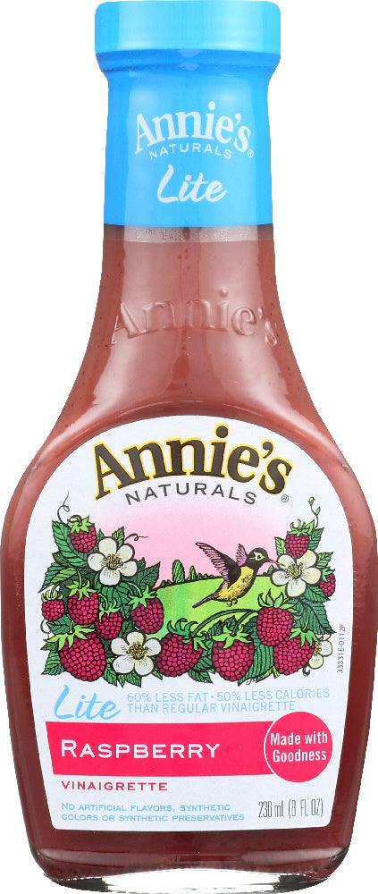 Annies Homegrown: Lite Raspberry Vinaigrette Dressing, 8 Oz - RubertOrganics