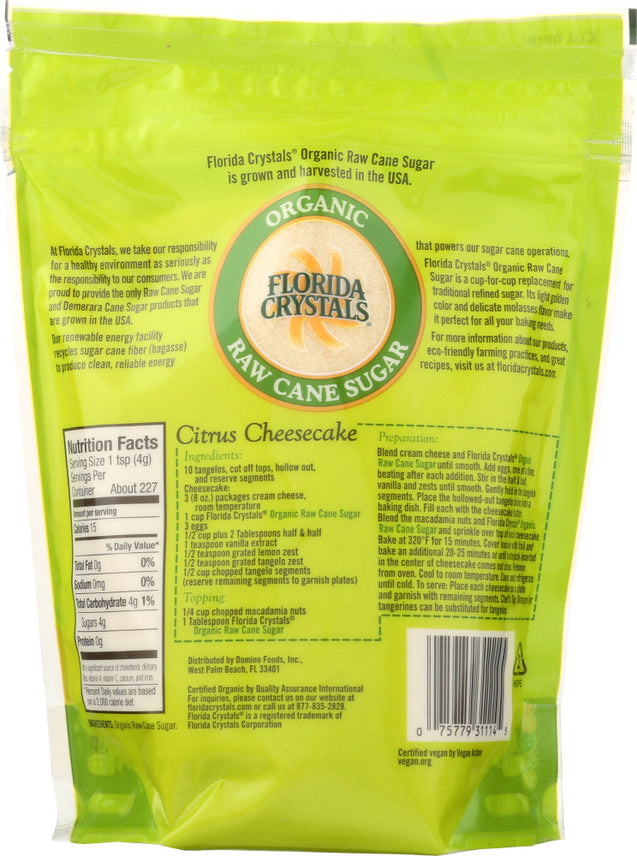 Florida Crystals: Sugar Cane Organic, 2 Lb